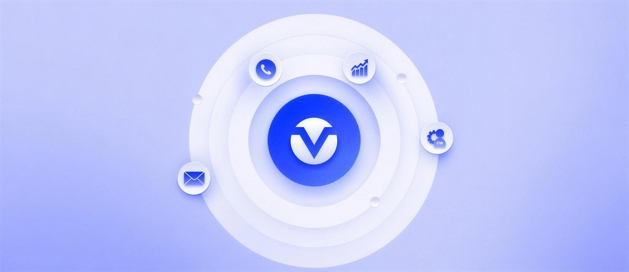 Hub centrale Virtech con canali WhatsApp, email, CRM e analytics collegati.